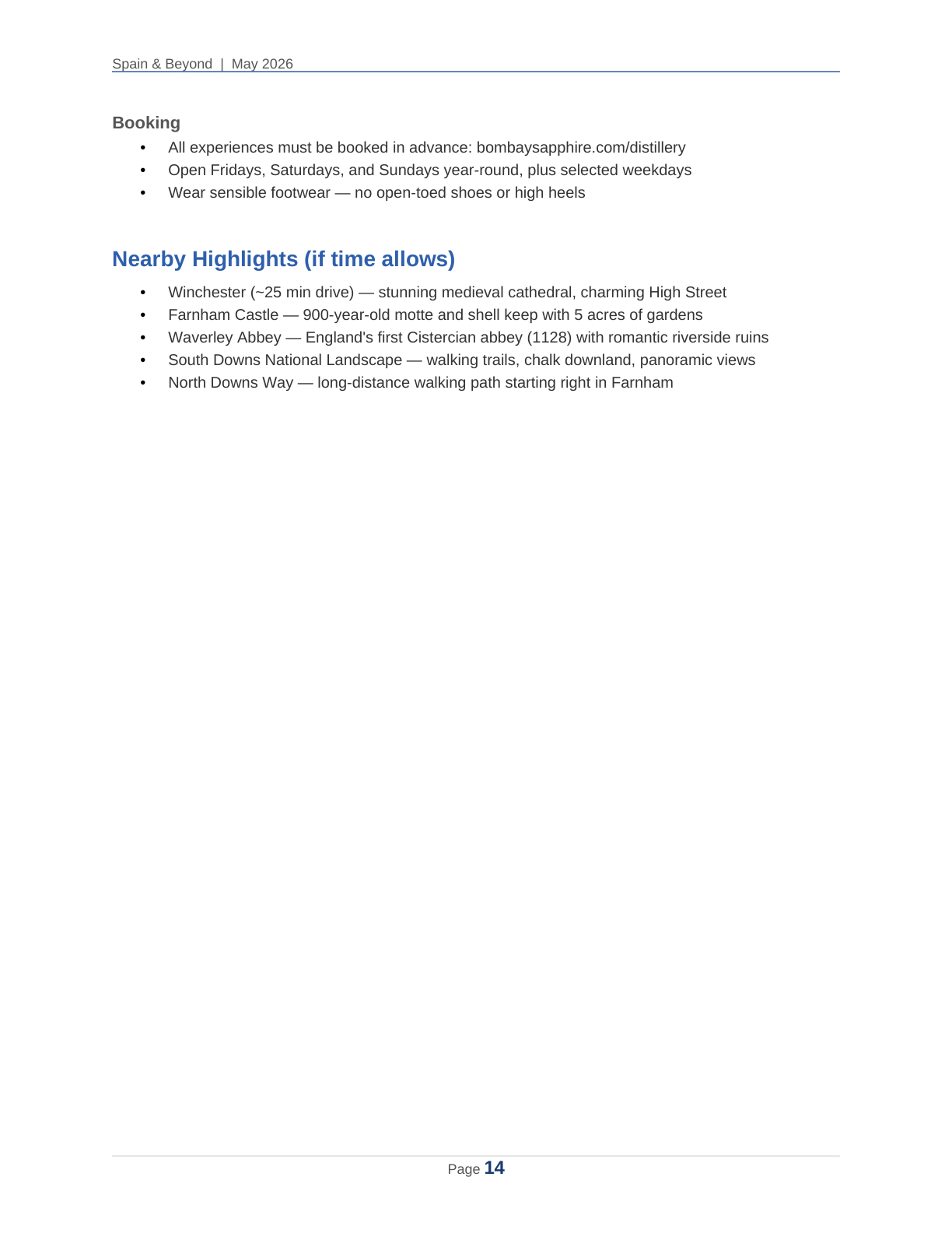 Spain 2026 Travel Planner page 14