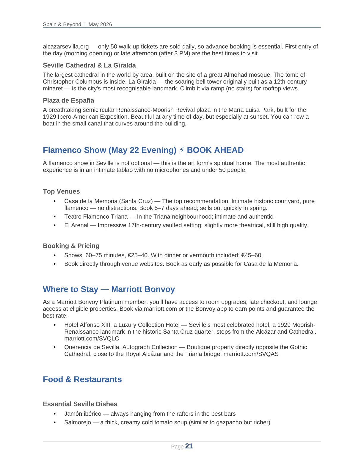 Spain 2026 Travel Planner page 21