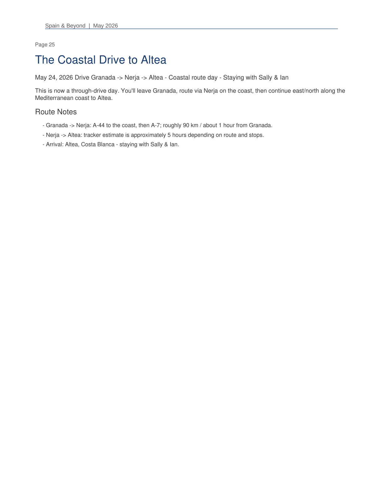 Spain 2026 Travel Planner page 25